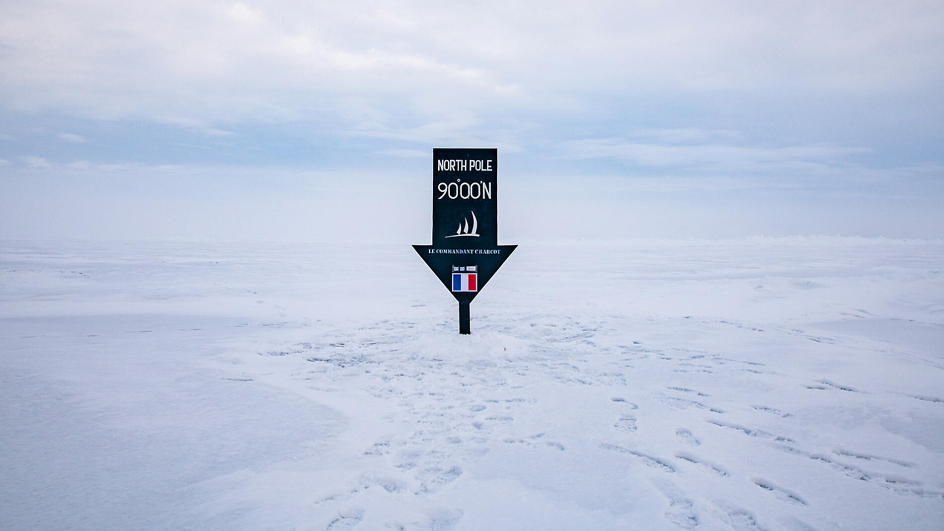 Le pôle Nord géographique et côte est du Groenland