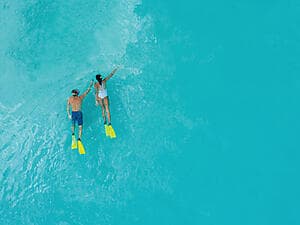 Croisière et randonnée palmée dans le lagon