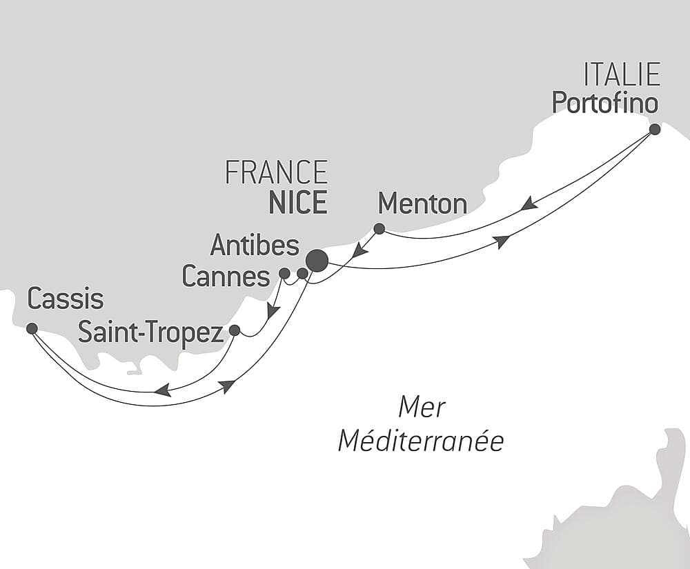 La French Riviera sous les voiles du Ponant null