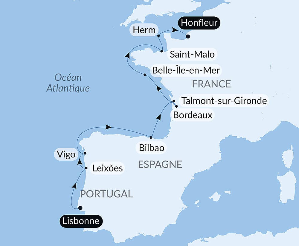 Péninsule ibérique et cités fortifiées d'Atlantique